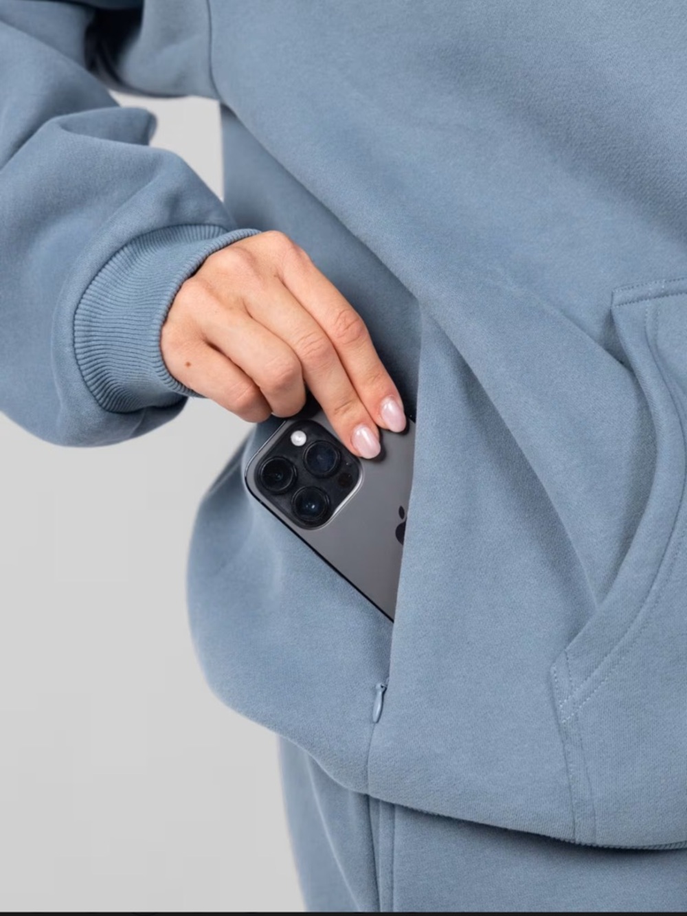 Comfort Travel Essentials Hoodie - Sky Blue - Picture 4 of 7